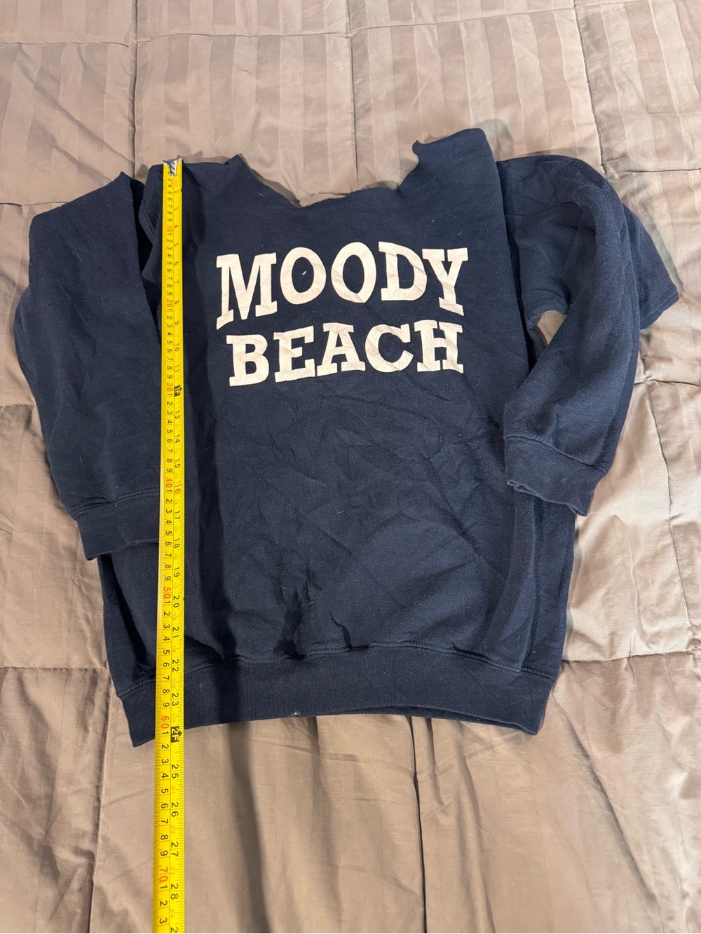 Moody Beach Kids Navy Pullover Sweatshirt